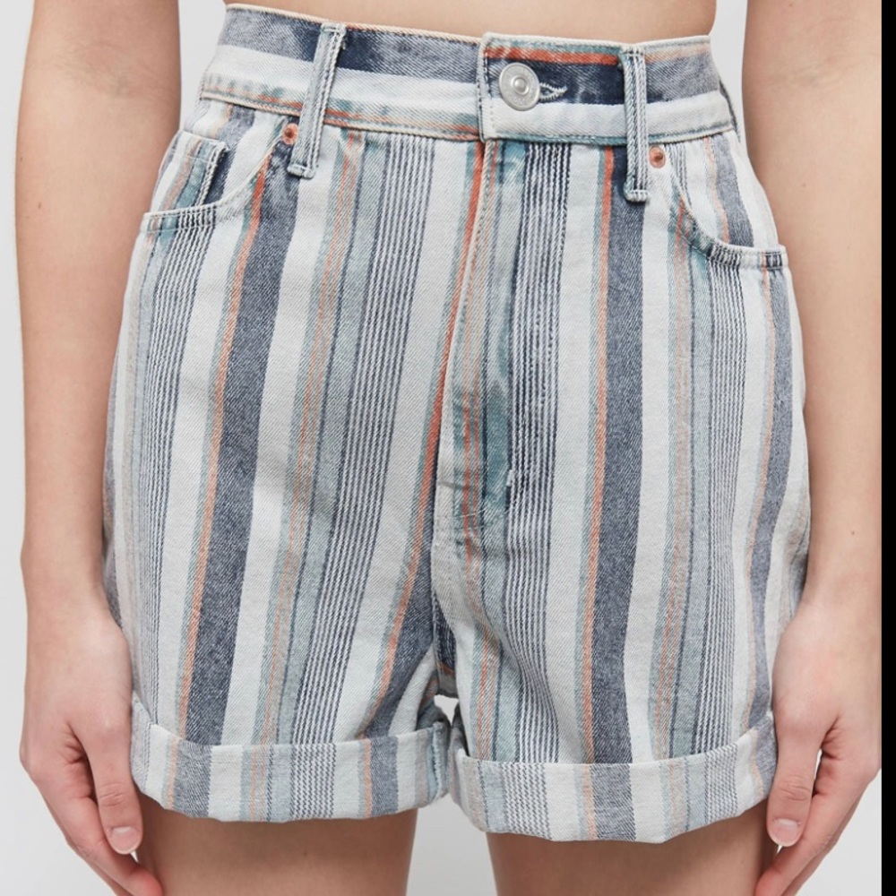 Urban outfitters high waisted striped shorts